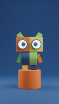 Geometric Monitor Buddy With Magnetic Base
